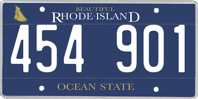 RI license plate 454901