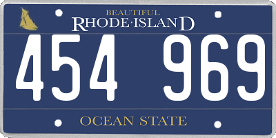 RI license plate 454969