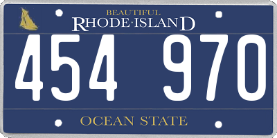 RI license plate 454970