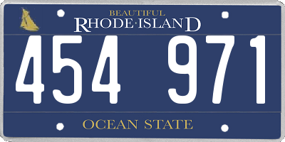 RI license plate 454971