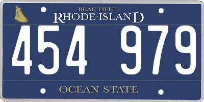 RI license plate 454979