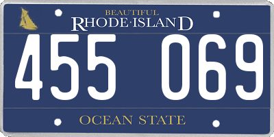 RI license plate 455069
