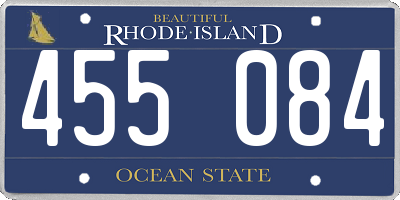 RI license plate 455084