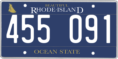 RI license plate 455091