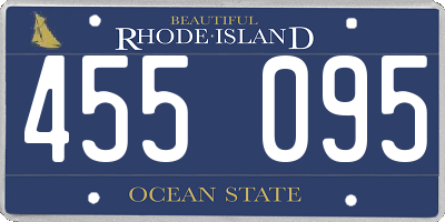 RI license plate 455095