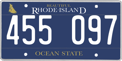 RI license plate 455097