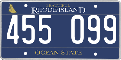 RI license plate 455099