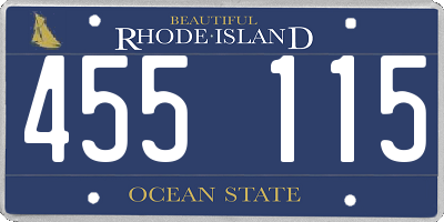 RI license plate 455115