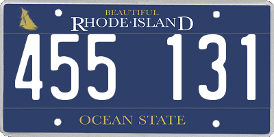 RI license plate 455131
