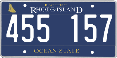 RI license plate 455157