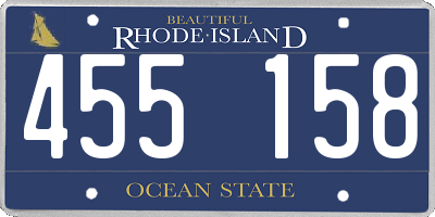 RI license plate 455158