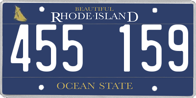 RI license plate 455159
