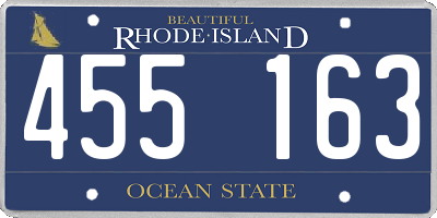 RI license plate 455163