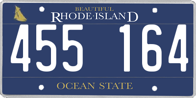 RI license plate 455164