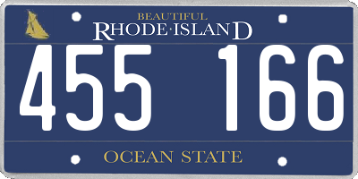 RI license plate 455166