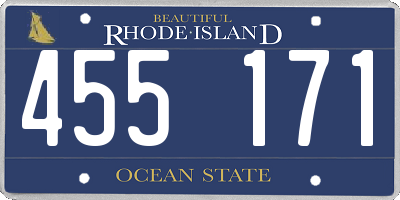 RI license plate 455171