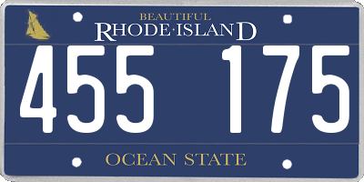 RI license plate 455175
