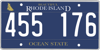 RI license plate 455176