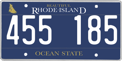 RI license plate 455185