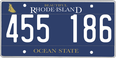 RI license plate 455186