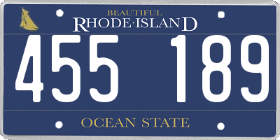 RI license plate 455189
