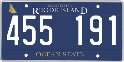RI license plate 455191
