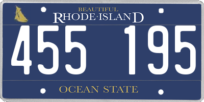RI license plate 455195