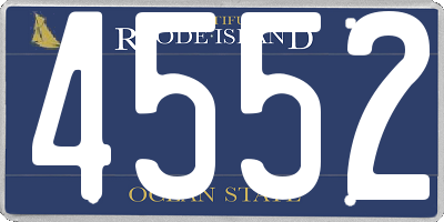 RI license plate 4552