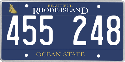 RI license plate 455248