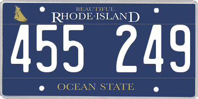 RI license plate 455249