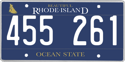 RI license plate 455261