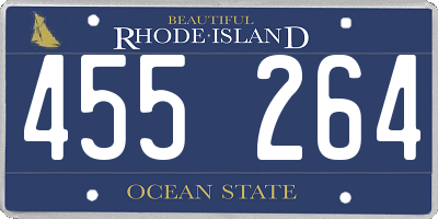 RI license plate 455264