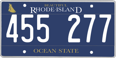 RI license plate 455277