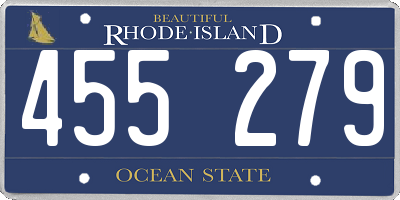 RI license plate 455279