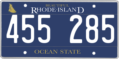 RI license plate 455285