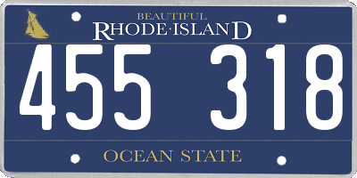 RI license plate 455318