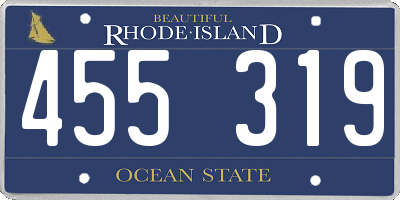 RI license plate 455319