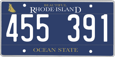 RI license plate 455391