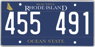 RI license plate 455491