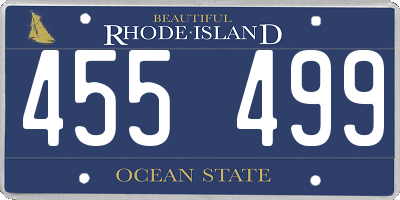 RI license plate 455499