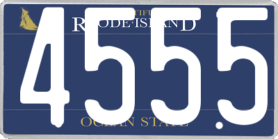 RI license plate 4555