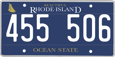 RI license plate 455506