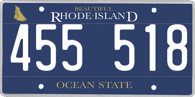 RI license plate 455518