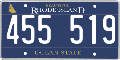 RI license plate 455519