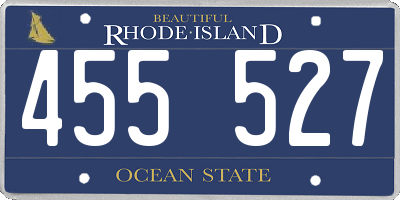 RI license plate 455527