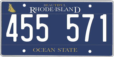 RI license plate 455571
