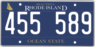 RI license plate 455589