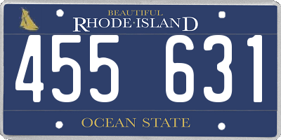 RI license plate 455631