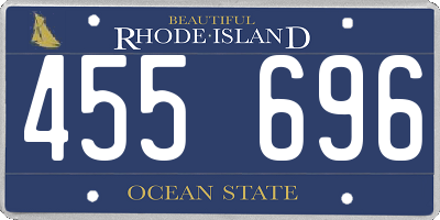 RI license plate 455696