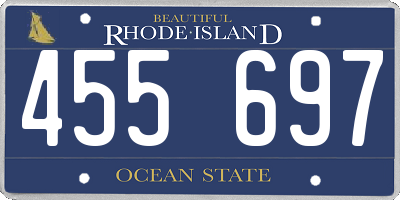 RI license plate 455697